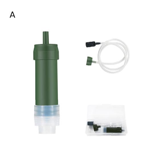 Personal Water Filter Straw Mini Water Purifier Universal Easy To Install Outdoor Camping Water Purifier Straw Kit Emergency Survival Gear