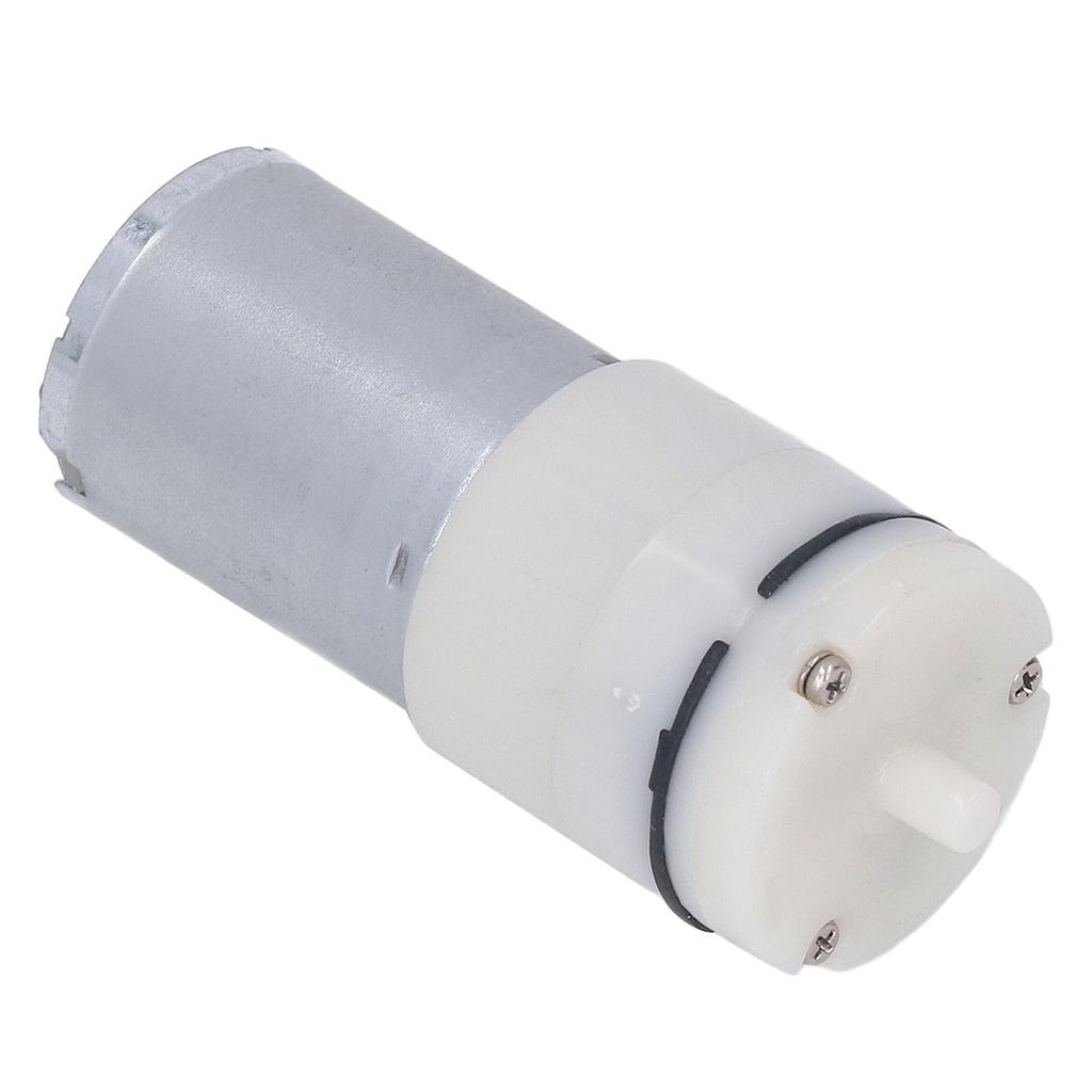 Mikro-Luftpumpe Elektrisch Pneumatisch Membran Vakuum Mechanische Übertragung 1 Anschluss 370 Weiß DC12V