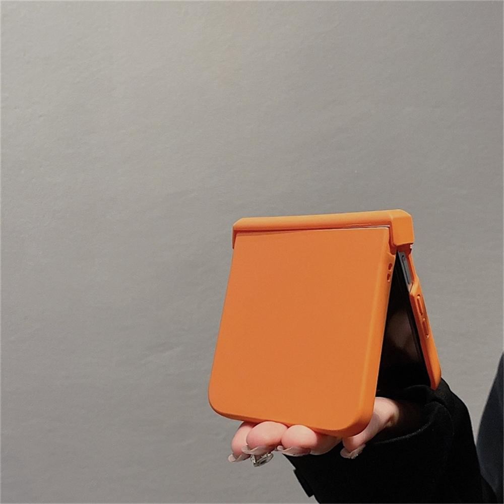 Cute Candy Color Skin Feel Hinge Protec Case For Samsung Galaxy Z Flip 7/6/5/4/3 For Motorola Razr 40 50 Ultra Razr 60 Cover