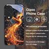 Aesthetic Phoenix Fire Feather Pattern Tempered Glass Phone Case for Huawei Nova 13 Pro 12 11 SE 10 P60 P40 Mate 40 50 60 Cover