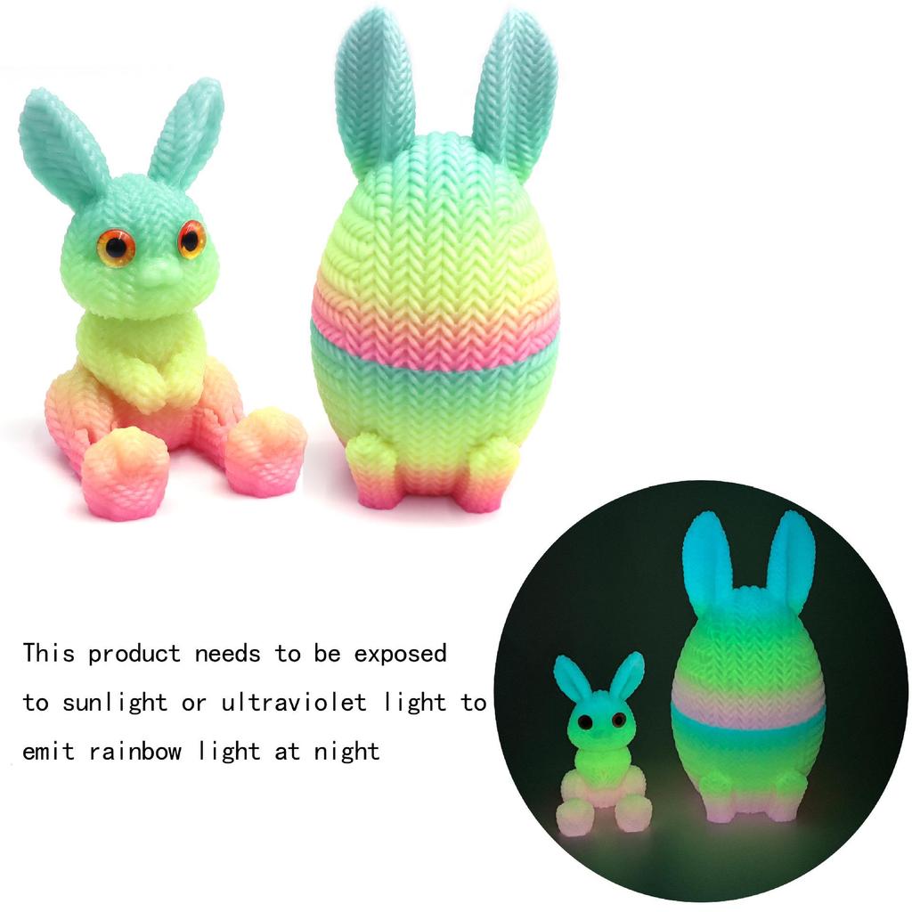 3D Printed Easter Egg Animal Toy Ornament Gift Blind Box