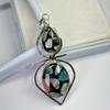 Natural Opal Pendant 52 ct Sterling Silver Fancy for Anniversary Gift October Birthday Birthstone