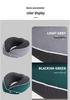 U-Shaped Memory Foam Travel Pillow with Foldable Neck Support, Breathable Design, and Optional Logo Printing.