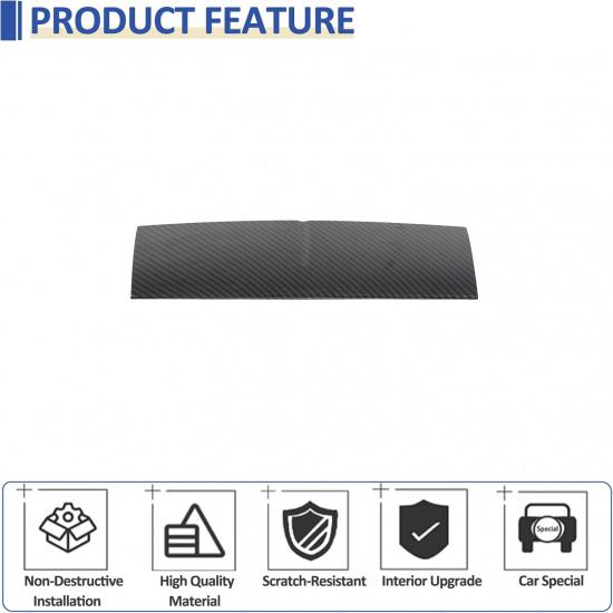 Daeiclru Center Console Dashboard Cover Trim Compatible with Jaguar F-Type 2013-2024, ABS Car Center Console Panel Trim Interior Accessories (Carbon