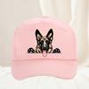 Smiling GerUnisex Shepherd Cartoon Baseball Cap Spring And Summer Snapback Hat Casual Outdoor Streetwear Sports Hat