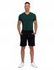 Men's Shorts with Zipper Pockets and Elastic Waist Summer MORAJ XL BLACK