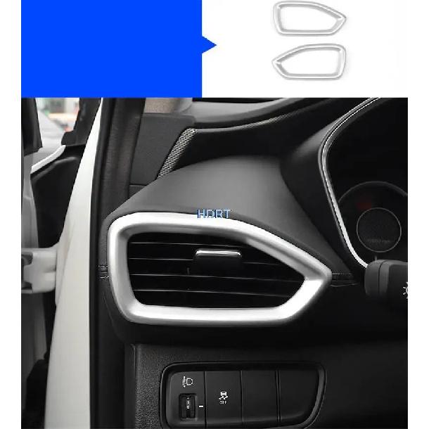 Car Styling Gear Air Vent Outlet Frame Window Control Panel ABS Chrome Silver Interior Sticker For Hyundai Santa Fe IX45  +
