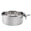 Parrot Feeder Bowl Stainless Steel Food Water Feeding Bowl Parrot Parakeet Feeder Bird Cage Accessory
