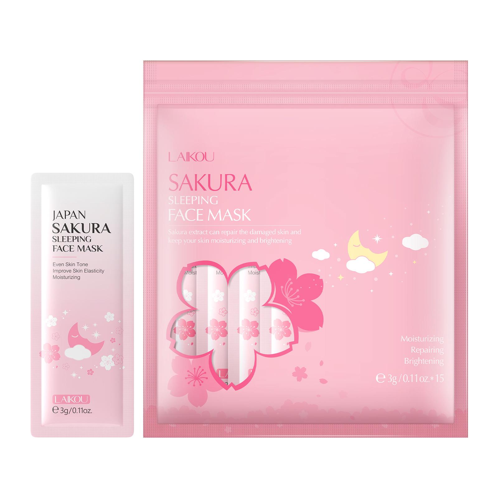 

Ночная коллагеновая маска для лица LAIKOU Cherry Blossom, Centurion, Snail Seaweed Sakura