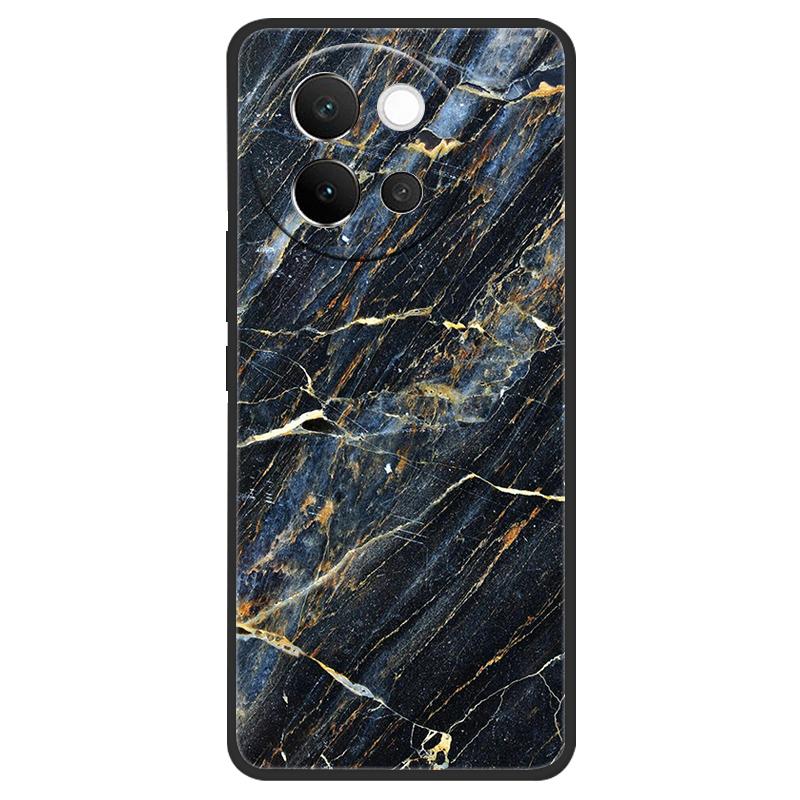For Vivo V40 Lite 5G Case Marble Soft Matte Silicone Back Cover For Vivo V40 Lite V40Lite Full Coverage Phone Shell 6.78" Coque