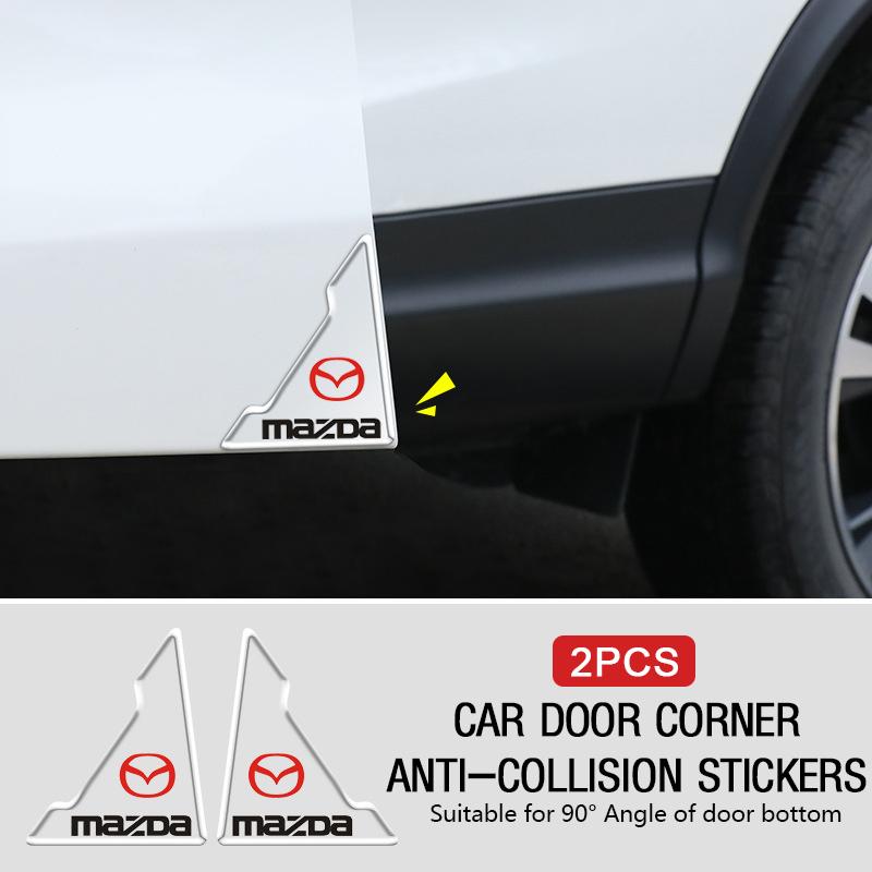 Bil Dørhjørne Anti-kollisions Dæksler Gennemsigtige Silikone Beskytter Klistermærker Til Mazda 3 6 Atenza Axela Demio CX3 CX5 MP MS RX8 MG3