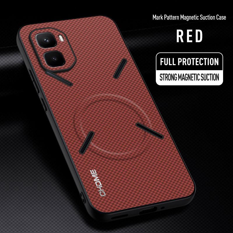 Für Infinix GT 50 Pro Infinix GT50Pro Auto-Magnet-Halter Handyhülle Für Infinix GT 50Pro Silikon Vollschutz-Rückabdeckung