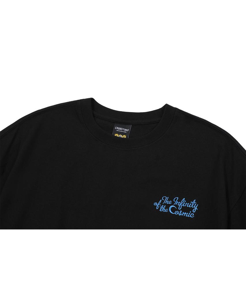 CPGN STUDIO Infinity Embroidered Short Sleeve T-Shirt Black