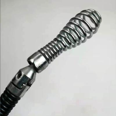 16mm Multidirectional Pipe Dredging Spring Fitting Universal Tool Head Steel Wire Mechanical Electrical Drill Connector