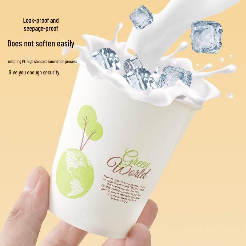 ZISIZ 100-Count Thickened Disposable Paper Cups