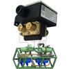 15m head differential pressure switch is installed between water inlet and outlet of condenser & evaporator to alarm dirty block