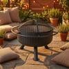 Outdoor Fire Bowl with Cooking Grate Long-Lasting Grill