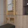 304 Stainless Steel Electric Heated Towel Rack with Golden Controller