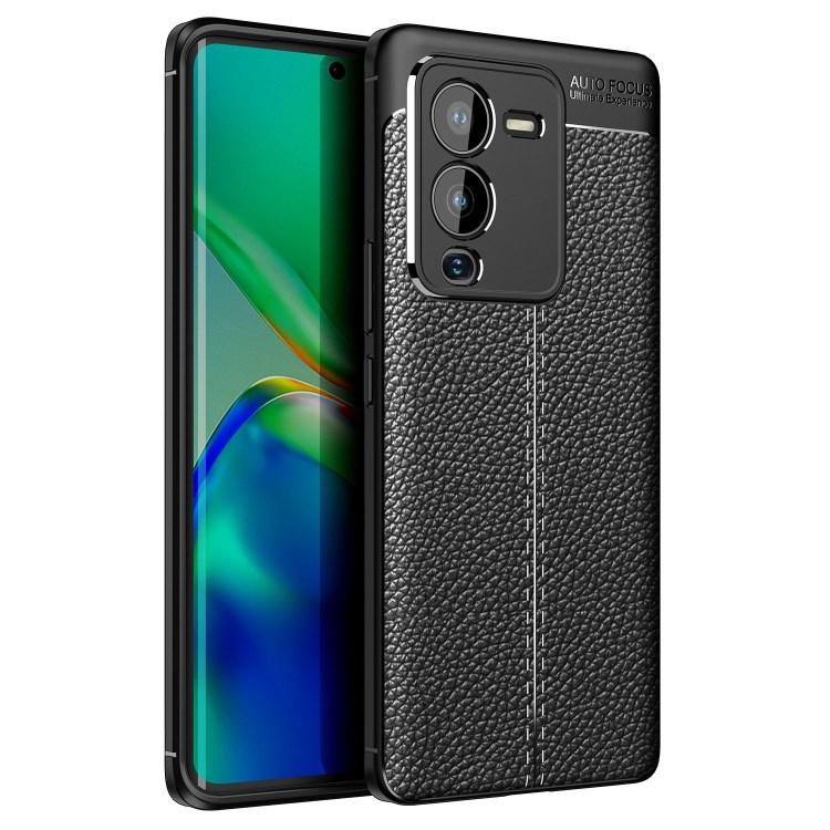 Litchi Texture Luxury Phone Cover for Vivo S15 Pro 5G Soft TPU Phone Case Shockproof Case