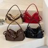 2026 Korean Style One-Shoulder Women's Large Capacity Crossbody Bag - High-End Solid Color Tote