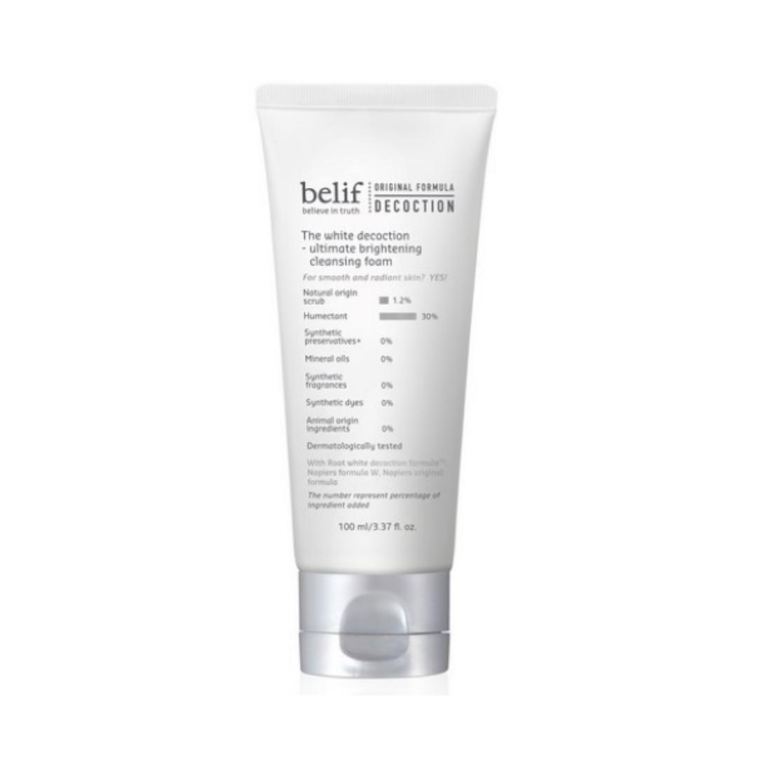 

belif The White Decoction Ultimate Brightening Cleansing Foam — 100 ml — 1 unit