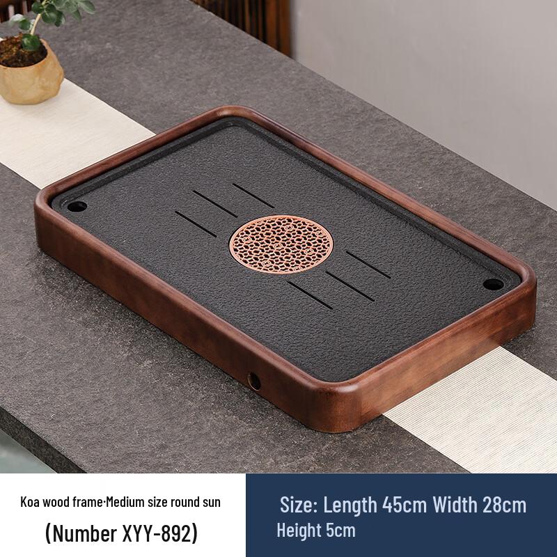 

MY Double-Layer Wooden Tea Tray for Home and Office