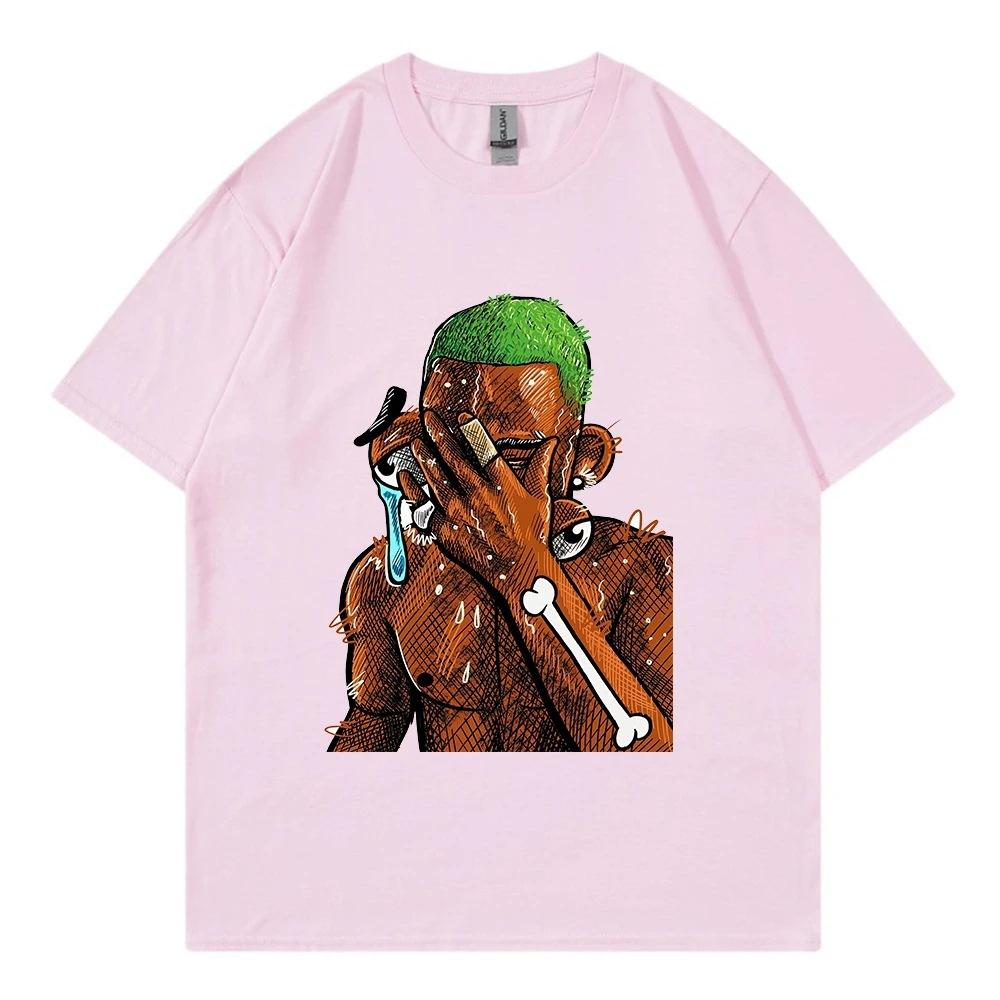 American Street Retro Rap T-shirt Hip-hop Style Men's T-shirt Summer Fashion New Retro Fashion Men's and Women's Streetwear Tops