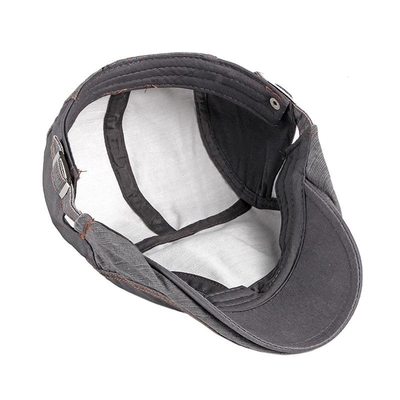 New Summer Beret For Men's Visor Fashion Cotton Caps Men Berets Casual Vintage Outdoor Flat Flat Hat Adjustable