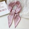 Silk Satin Scarf Women Cloth Hair Bands Headdress Accessories Lady Scarves Ribbon Neck Ties for Bag Handle Triangle Scarf