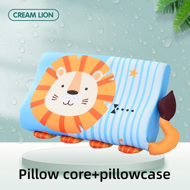 3-14 Years Kids Memory Foam Pillow Slow Rebound Soft Toddler Pillow Breathable Neck Pillow Washable Cover Support Sleep Pillows