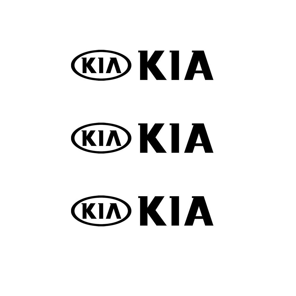 4Pcs Car Decoration Car Door Vinyl Logo Body Trunk Badge Stickers Decal For Kia Sportage 3 Rio K2 Ceed Carnival Picanto Soul EV6