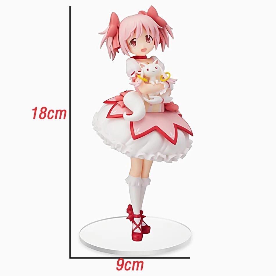 18CM Puella Magi Madoka Magica Aniem Figure Kaname Magic Girl Anime Action Figures Model Cartoon Toy Gift PVC Poseable Articulated Scale Detailed 4