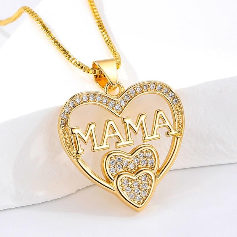 18K Zircon Heart Pendant Necklace - Perfect Mother's Day or Birthday Gift