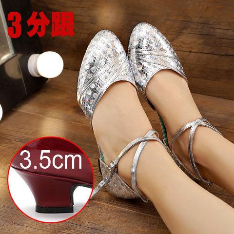 Latin Dance Shoes High Heel Dance Shoes Women's Soft Sole Low Heel Adult Square Dance Shoes Middle Heel Dance Shoes Performance