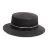 New straw hat women's summer flat top top top hat seaside vacation beach hat Internet celebrity straw hat versatile hat