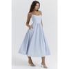 Vestido de Verão Solto com Suspensório Moda Novo Elegante Feminino Sem Mangas Decotado Linha A Vestidos de Festa Simples Cor Sólida Roupas Femininas