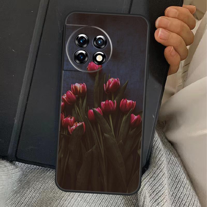 

Цветочный чехол с тюльпанами для OnePlus 13R 12R 10R 13T 10T 8T 15 13 12 11 Nord CE 4 3 2 Lite N20 N30 Nord 5 OnePlus Nord CE4Lite
