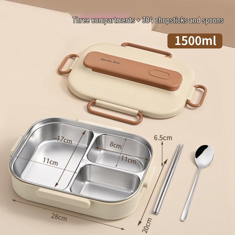 ZISIZ Food-Grade 304 Stainless Steel Insulated Lunchbox