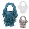 Santa Clause Beard and Wig Santa Costume Accessories Set for Christmas Kid Birthday