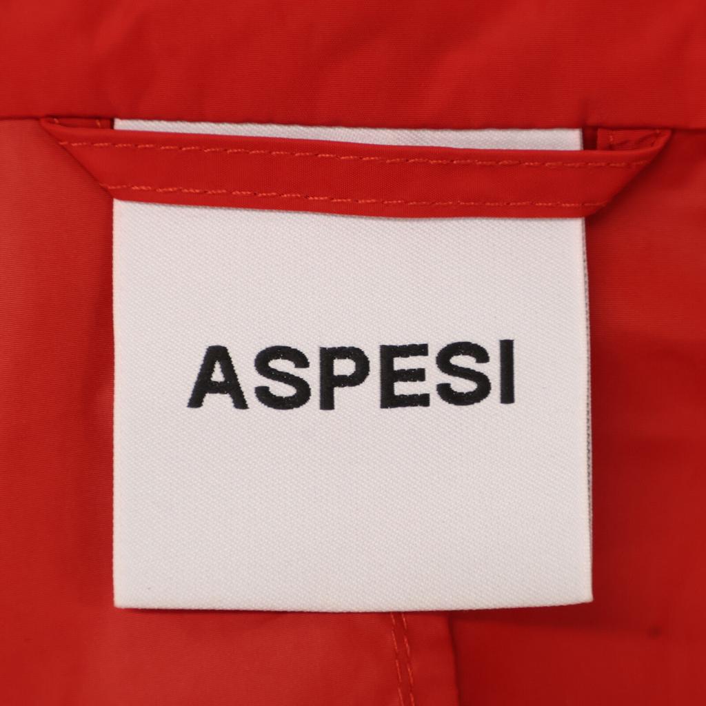 ASPESI Red Nylon Hoodie Jacket Jacket M RedUsed