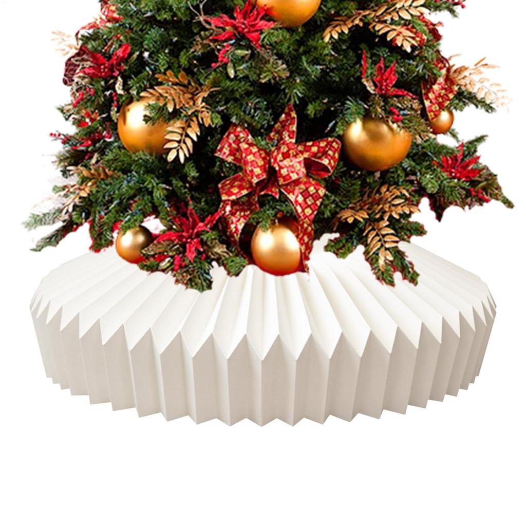 Artificial Tree Collar Adjustable Folding Holiday Decoration Tree Stand Base Cover For Living Room Photo Backdrops Entryway