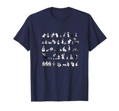 80th Anniversary Merchandise: Moomin All Stars Monotone Ver. T-shirt