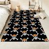 One Piece Straw Hat Pirates Square Floor Mat Living Room Bedroom Decor,Cartoon Welcome Mat