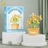 MOC Blume Sukkulente Topfpflanze Modellbaustein DIY Ewiger Strauß Zuhause Schreibtisch Pflanzen Dekoration Ziegel Mädchen Geschenk Kinderspielzeug