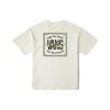 Vans Alphabet Print Comfortable Round Neck Short Sleeve T-Shirt Unisex Tops Beige VN000GS1FS8