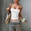 Moda Hot Girl Top a Tubo Versatile Top Donna Primavera Estate Sito Web Indipendente