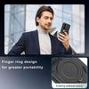 Pancerne Magnetyczne Etui Odporne na Wstrząsy Dla OPPO Reno 13 13F 14F A5 5G A5X Realme 14 Pro Plus 14X C75 Uchwyt Samochodowy Pierścień Stent Pokrowiec na Telefon