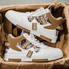 High-Top Sneakers for Men, Trendy Graffiti Color-Block Men's Shoes, Versatile Street Trend Casual Sports Shoes