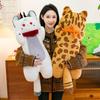 Devil Cat Plush Cushion Doll - Cartoon Animal Sleeping Backrest for Girls