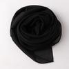 Monochrome Chiffon Square Scarf Ethnic Head Wrap For Women
